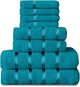 GC GAVENO CAVAILIA 8 Piece Towel Bale Set Teal 450 GSM Cotton