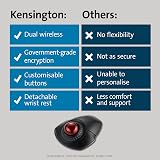 Kensington Orbit Wireless Trackball Mouse with Scroll Ring K70992WW Black view 7