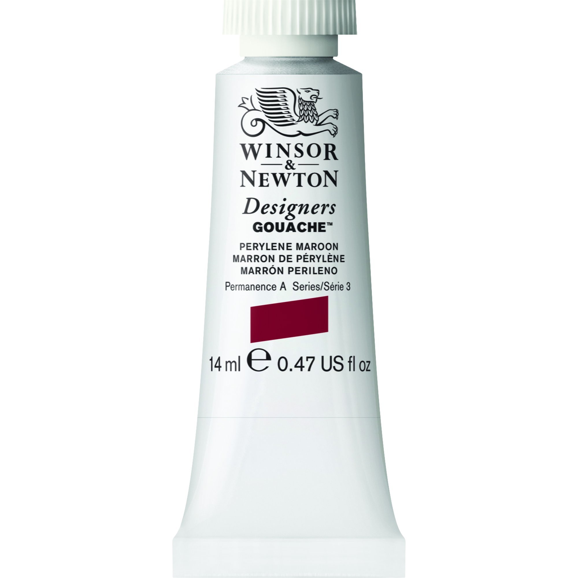 Winsor & Newton Series 3 14ml Tube Designers' Gouache - Perylene Maroon — image 1