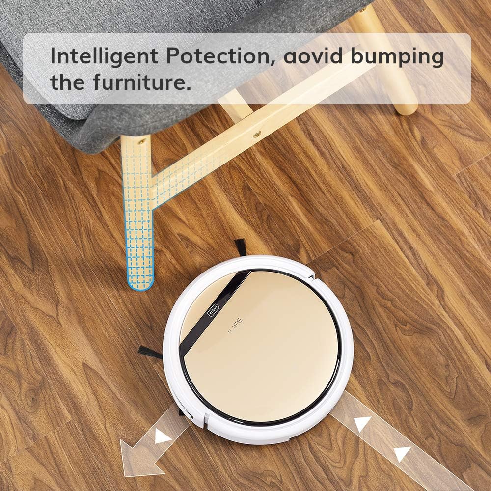 ILIFE V5s Pro, 2-in-1 Mopping,Robot Vacuum, Slim, Automatic Self-Charging Robotic Vacuum, Daily Schedule, Ideal for Pet Hair, Hard Floor and Low Pile Carpet.: Home & Kitchen