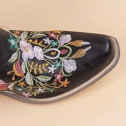 Hbeylia Cowboy Boots For Women Vintage Embroidery