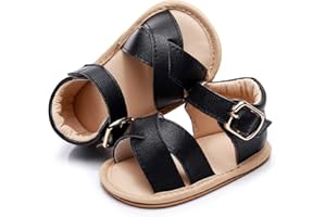 BEBILA Baby Girls Sandals Rubber Sole Non-Slip Summer Outdoor Toddler Girl Sandals
