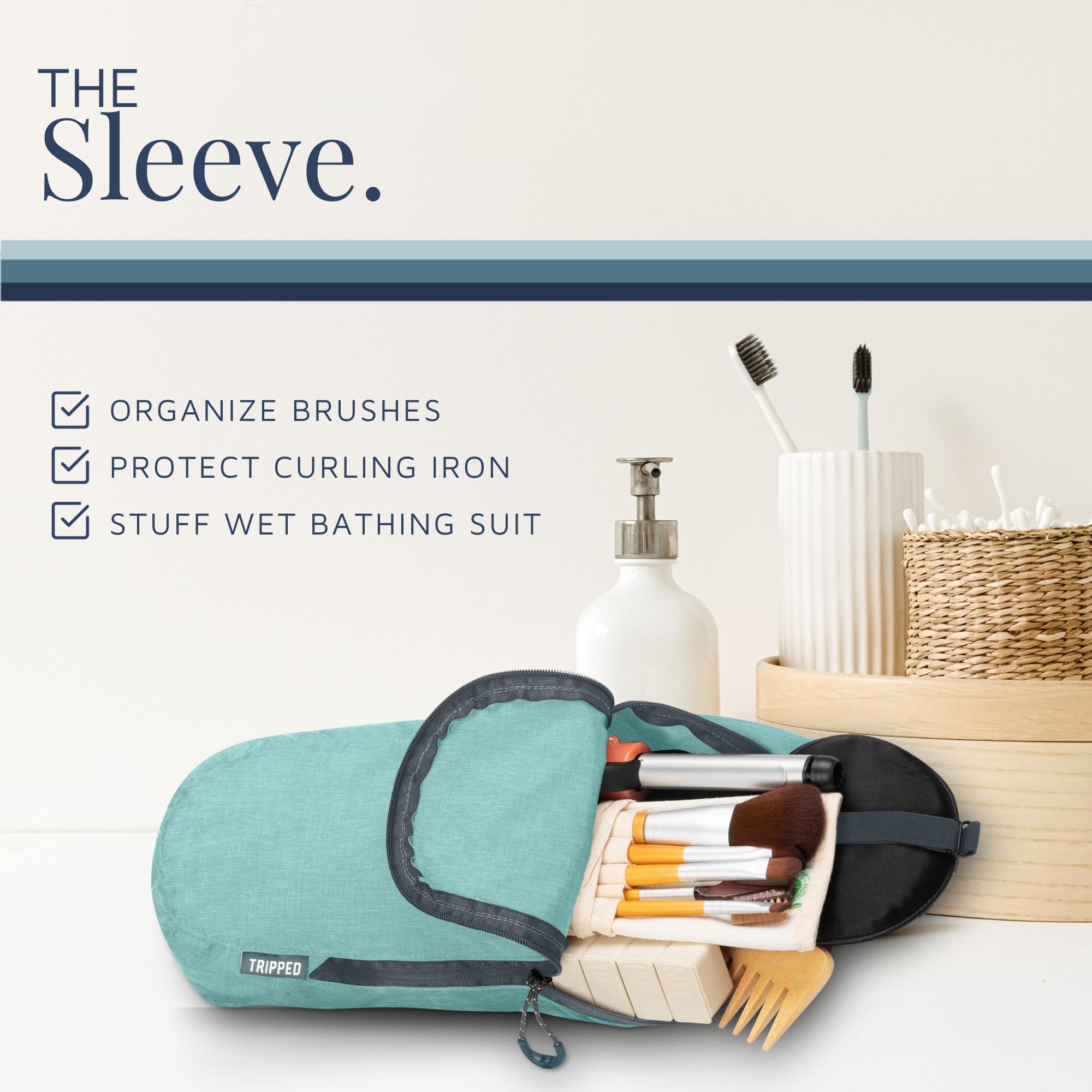 Toiletry Bag Kit Set: Hanging Travel Toiletry Bag + 311 TSA Cosmetic Liquid Bag + Ultralight Accessory Organizer Pouch