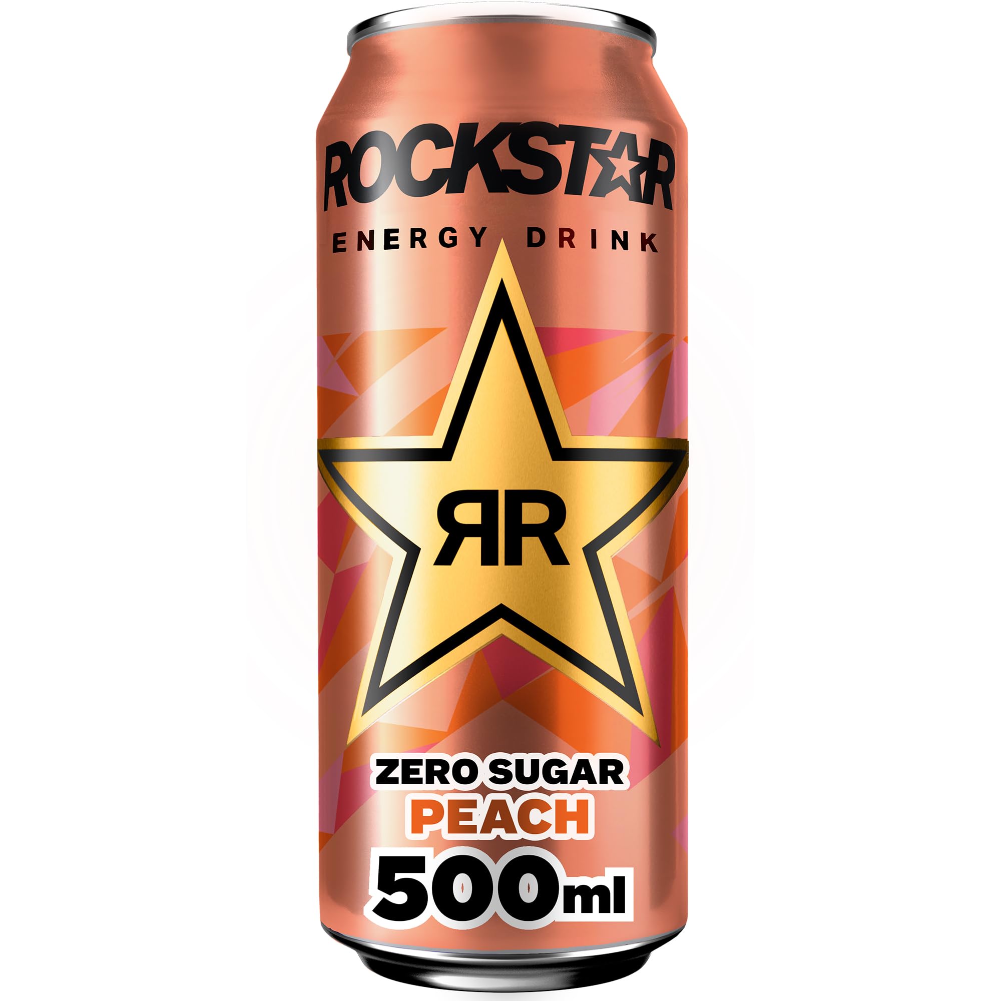 Rockstar Energy Drink Peach Geschmack - Zero Sugar - Koffeinhaltiges Erfrischungsgetränk ohne Zucker für den Energie Kick, EINWEG (12 x 500ml) (Verpackungsdesign kann abweichen) 3