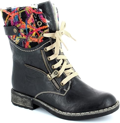 multi coloured ankle boots uk