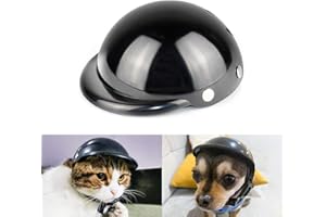 Namsan XSmall Dog Helmet, Dog Helmets for Small Dogs, Doggie Motorcycle Helmets, Outdoor Cat Bike Helmet for Head Protection, Adjustable, Black S