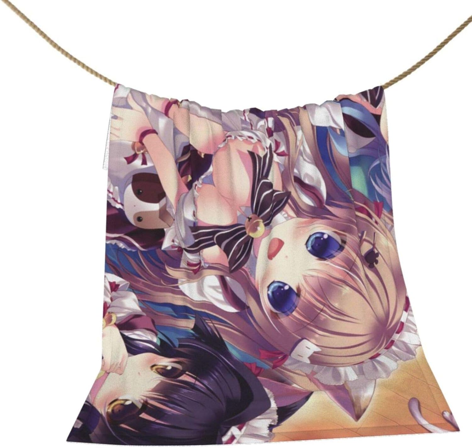Amazon にゃんカフェマキアート がやわらかいシルバーフォックスベルベット スーパーウォームラムベルベットの両面毛布で あったか ふわふわ 柔らかい抗菌防臭 暖かい ブランケット 50 X40 60 X50 80 X60 ブランケット 毛布 オンライン通販