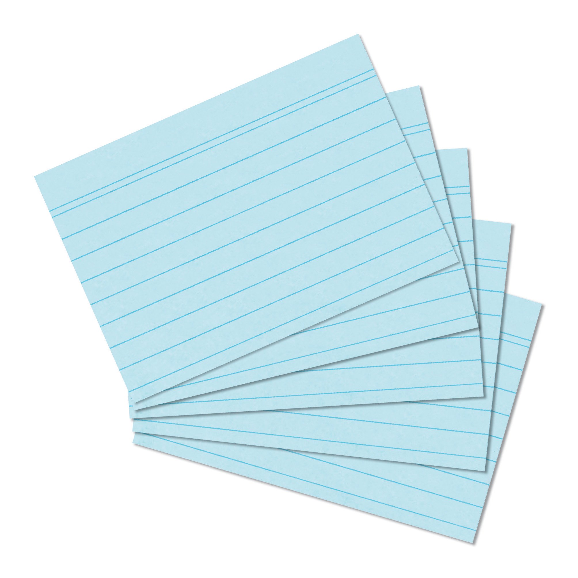 Herlitz 1150507 Index Card A5 Pack of 100 Blue