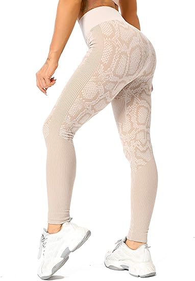 Leggings Aurola Donna Senza Cuciture - Tummy Control, Scrunch Effect Per Yoga E Fitness - Foto 5