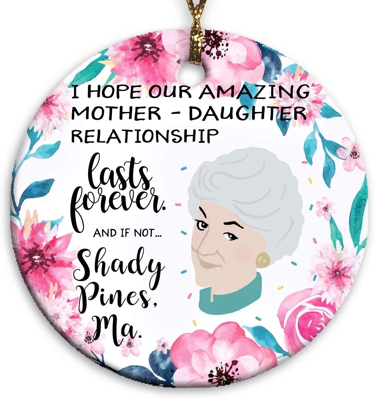 golden girls christmas ornament