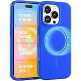 FELONY CASE for Apple iPhone 16 Pro Max Case - MagSafe Phone Case, Liquid Silicone, Vibrant Color with Anti-Scratch Microfiber Lining, Non-Slip Grip & 360° Shockproof Protection (Blue)