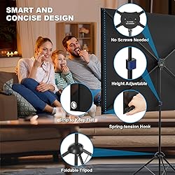 Projector Screen and Stand, Portable Projector