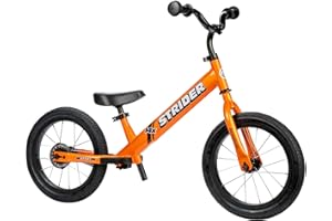 Strider 14x, Balance Bike for Kids 3 to 6 Years - Includes Custom Grips, Padded Seat, Performance Footrest & All-Purpose Tires - Easy Assembly & Adjustments
