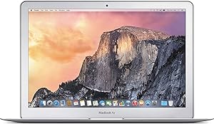 Apple MacBook Air MF068LL/A Intel Core i7-4650U X2 1.7GHz 8GB 128GB, Silver (Renewed)