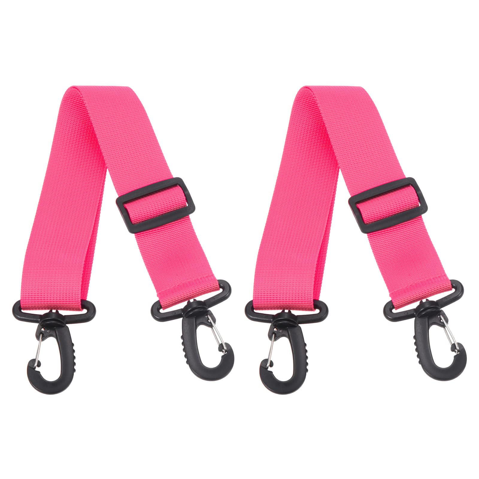 PATIKIL 70cmx3.8cm Roller Skate Leash, 2 Pack Adjustable Ski Boots Carrier Strap for Roller Skates, Ski Boots, Ice Skates, Pink