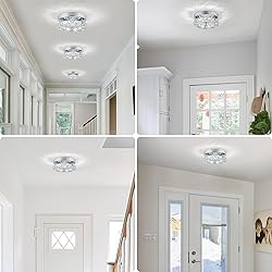 HOPGGIE Mini Crystal Chandelier LED Ceiling Light