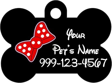 minnie dog tag