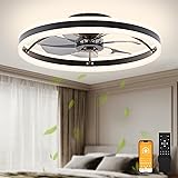 VOLISUN Low Profile Ceiling Fans with Lights and