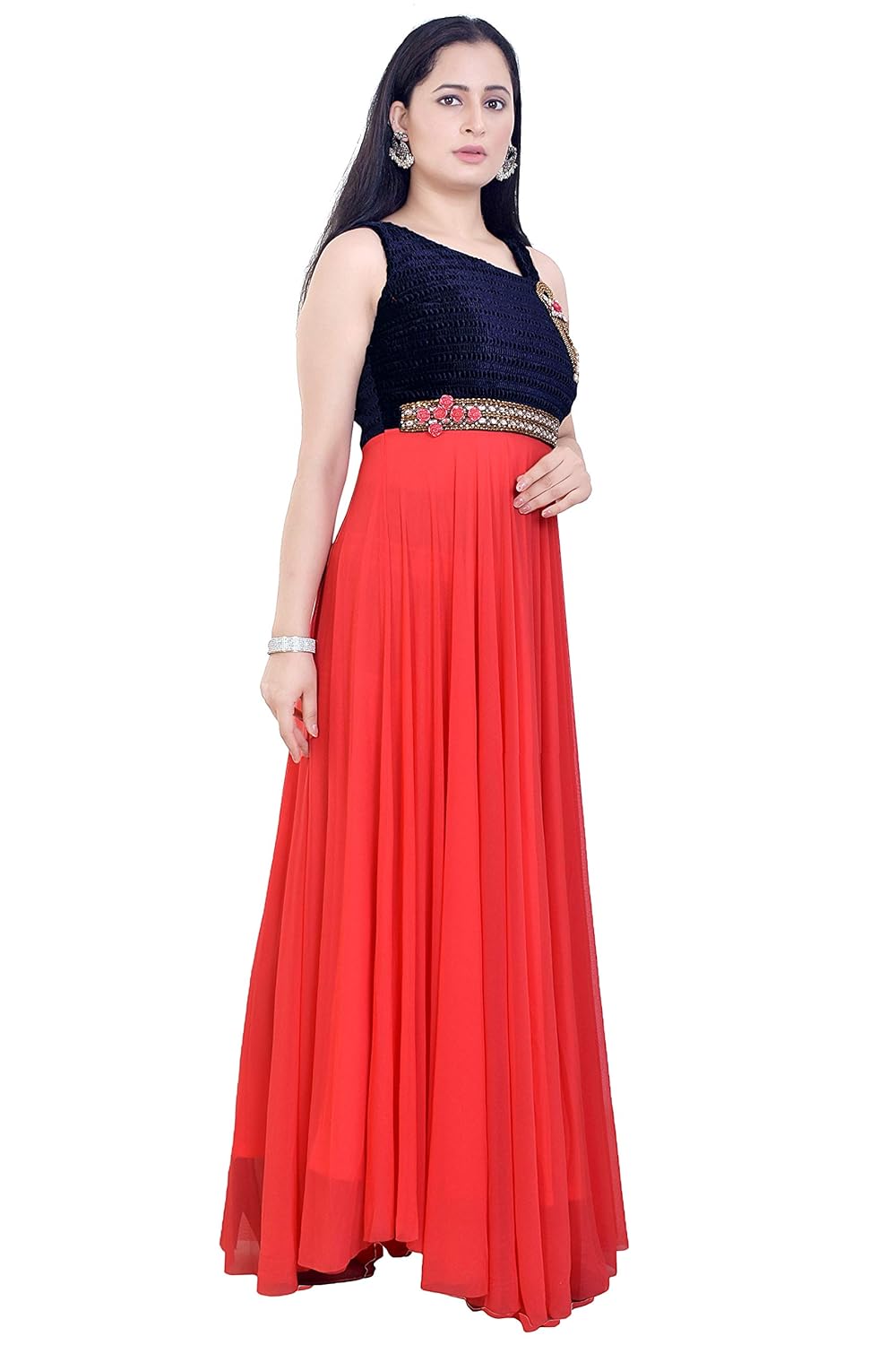 velvet and net gowns