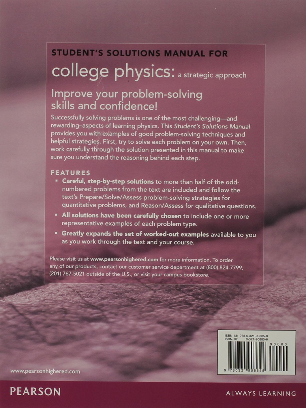 Buy Student's Solutions Manual for College Physics: A Strategic Approach  Volume 2 (Chs. 17-30) Book Online at Low Prices in India | Student's  Solutions ...