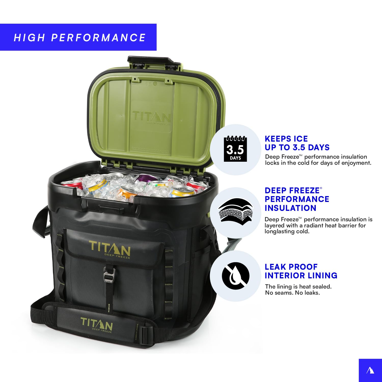 Ninja Frost Vault Cooler Arctic Zone Titan 24 Can Backpack Cooler