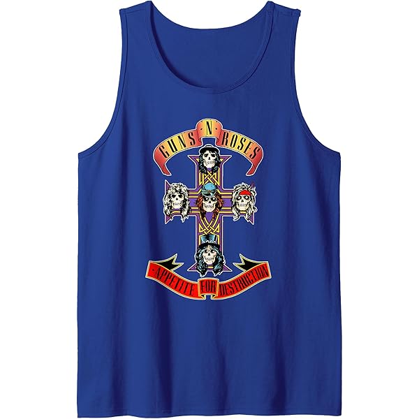 Amazon.com: Guns N' Roses Official Floral Bullet Tank Top Small