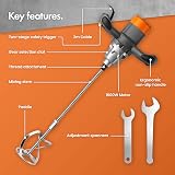 VonHaus 1600W Paddle Mixer - Electric Cement Mortar Plaster Paint Stirrer view 3