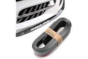 Miytsya Pack-1 2.5M/8.2FT Carbon Fiber Front Lip, Side Skirt, Spoiler - Waterproof Protection, Universal Auto Parts (Carbon F
