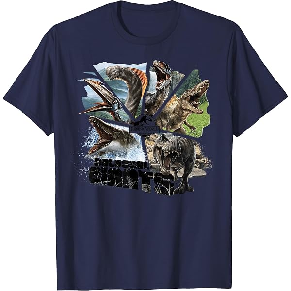 Amazon.com: Jurassic World Rebirth Circle Logo Dinosaurs T-Shirt
