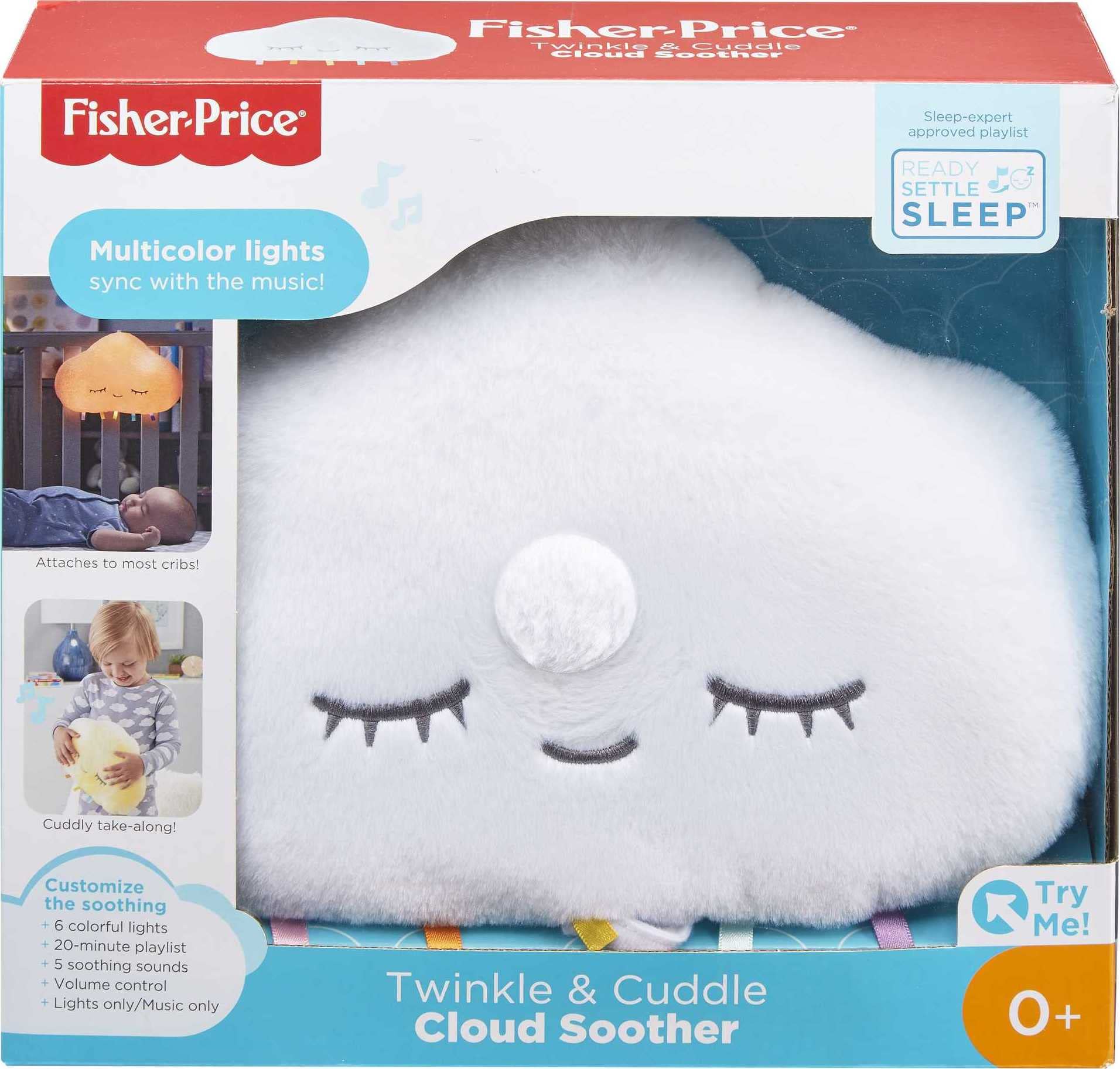 Fisher-Price Baby Sound Machine Twinkle & Cuddle Cloud Soother Crib