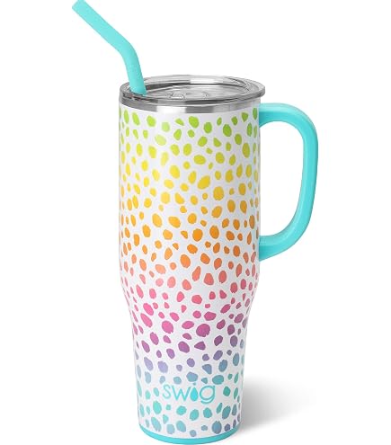 Swig Life Mega-Becher 1,2 L – Isoliert, Mit Griff & Strohhalm, Becherhaltertauglich Für Unterwegs