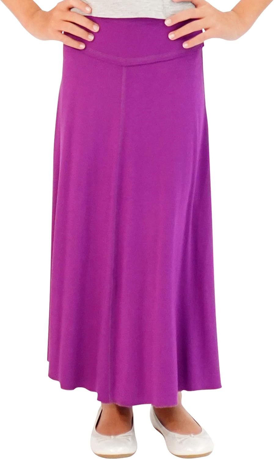 KIDPIK 2-Pack Maxi Skirts for Girls 4 Years & Up - Comfy Modest Clothing - 2 Colors/Skirt Set: Clothing