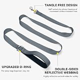 Joytale Padded Handle Dog Lead Double-Sided Reflective Nylon 1.8 m 2 cm Grey view 5