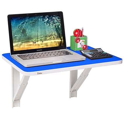 Wudore Compacto Urban Homes Wall Mounted Folding Laptop Table (Blue)
