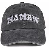 InnoBeta Mamaw Gifts Cap for Grandma, Funny Adjustable Embroidered Hat Gifts for Birthday, Christmas, Grey