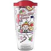 Tervis Elf Christmas Holiday 4 Four Main Food Groups Made in USA Double Walled Insulated Tumbler Travel Cup Keeps Drinks Cold & Hot, 24oz, Classic