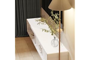 Zinkooat Leather Dresser Cover,1.8mm Thick,14x72 Inch,Dresser Protector Top,Dresser Top Protector,Dresser Cover Top,Dresser Top Cover,Dresser Cover Top for Bedroom.(White+White,14x72)