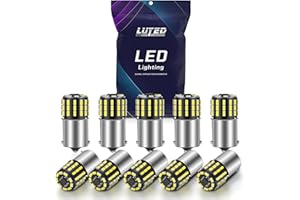 LUYED 1156 LED Bulb 6500K White Super Bright Back Up Reverse Lights Low Power,BA15S 1141 1003 7506 P21W LED Replacement for T
