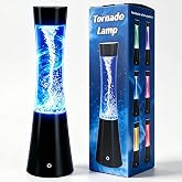 Tornado Lamp Glitter Liquid Motion Light, Novelty Decor Ambient Lighting | Tornado Effect, Hurricane Design,7 Colors Touch Changing Night Light for Bedroom