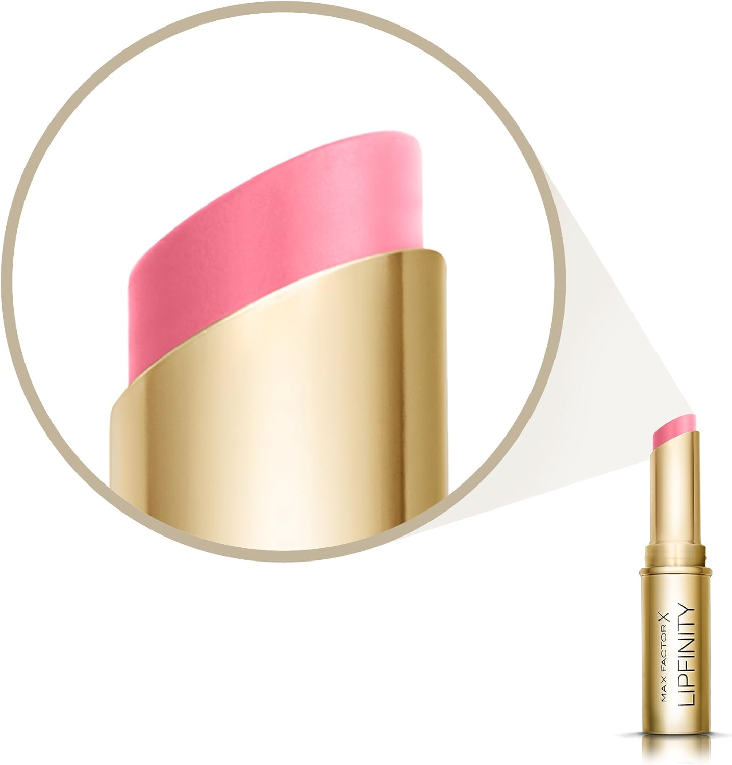 Max Factor Lipfinity Long Lasting Bullet Lipstick, Evermore Sublime 20, 4g, Pink - Image 4