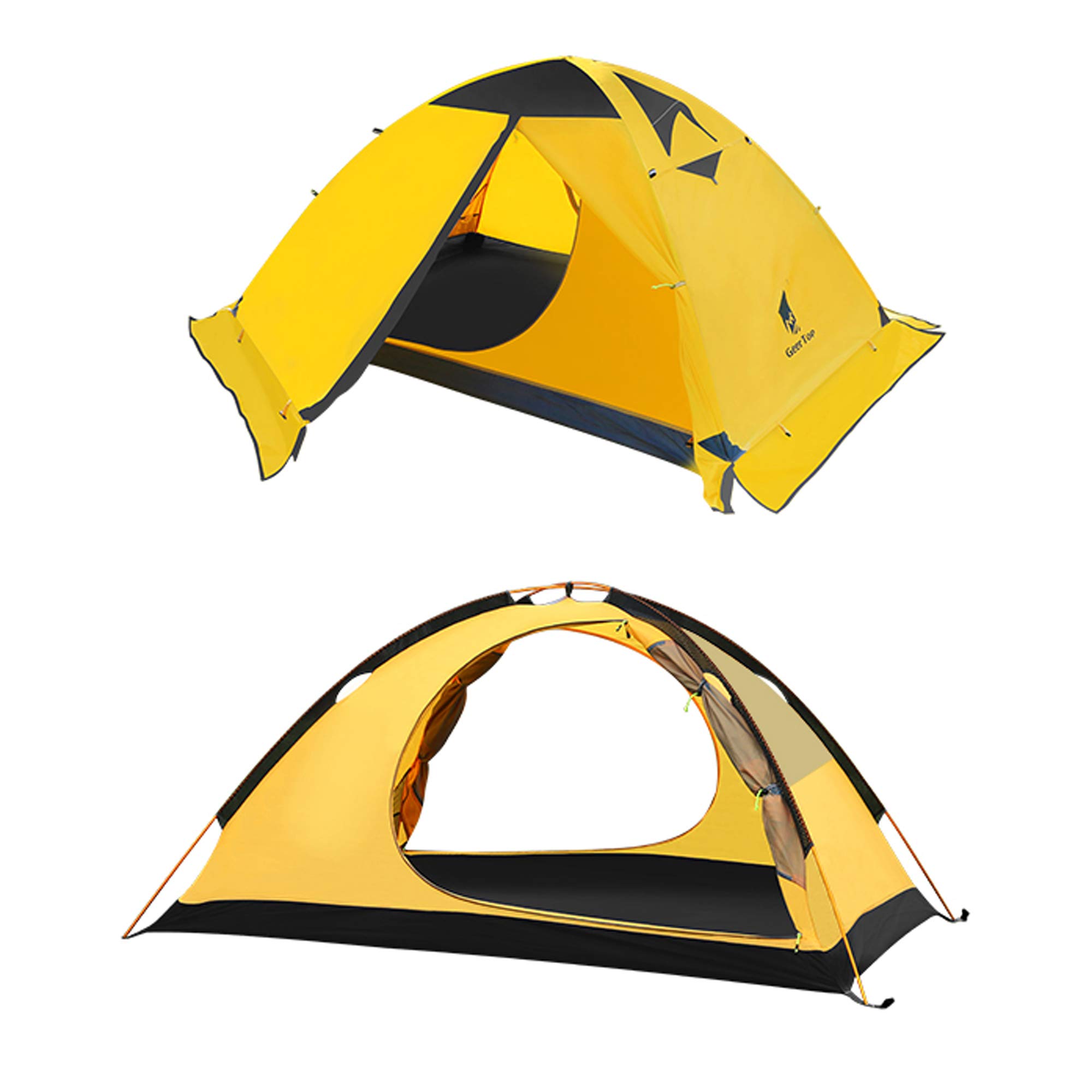 GEERTOP Backpacking Tent for 2 Person 4 Season Camping Tent Double Layer Waterproof for Outdoor Hunting, Hiking, Climbing, Travel - Easy Set Up