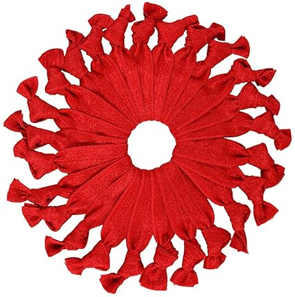 Cyndibands Red Bulk Elastic Hair Ties More Colors Available No