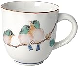 Kutani mug Mejiro bird