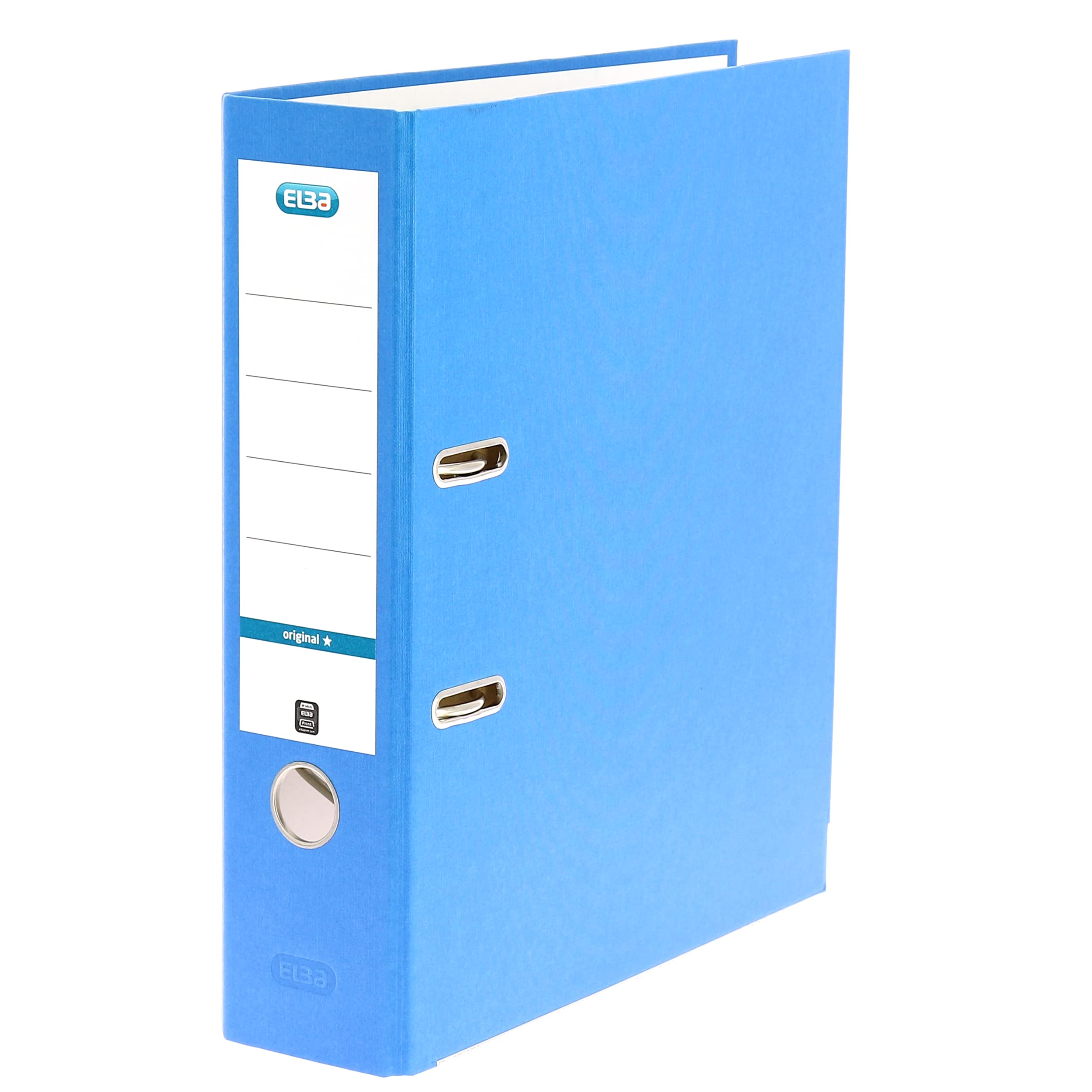 Elba Lever Arch File A4 Coloured Paper Over Board 80mm Spine Blue Ref B1045703 [Pack 10]