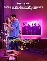 MATICOD LED TV Lights 32-43in RGB Backlight with Remote APP Control view 5