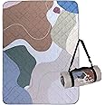 Exclusivo Mezcla Waterproof Picnic Blanket 60x80 Inches Large Multicolor Floral Polyester Sandproof Modern Camping Blanket