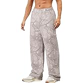 MSBESYOR Mens Baggy Camo Graphic Print Sweatpants Workout Athletic Joggers Pants for Men Wide Leg Hunting Sweat Pant