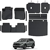 GALVAGNITE Floor Mats for Honda CR-V 2023-2026, All Weather Floor Mats Trunk Cargo Liner with Backrest Protectors and Door Sill Guards Accessories, Full Coverage Set