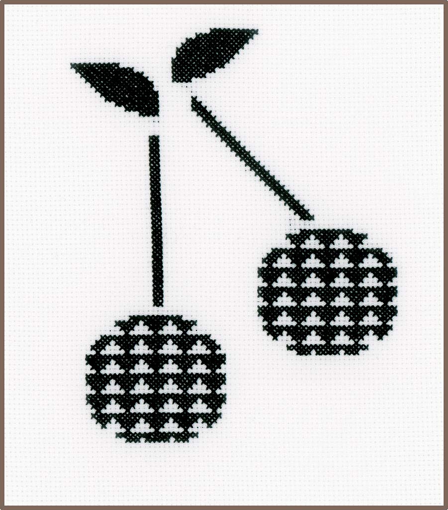 Vervaco Counted Cross Stitch Kit: Cherry, Acrylic, NA, 17 x 20cm