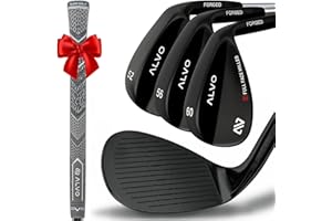 ALVO GOLF Premium Full Face Golf Wedges, Golf Wedge Set, 3 Wedges 52/56/60 Degree,Lob,Gap,Sand Golf Club for Men, Premium Grip, Right Hand